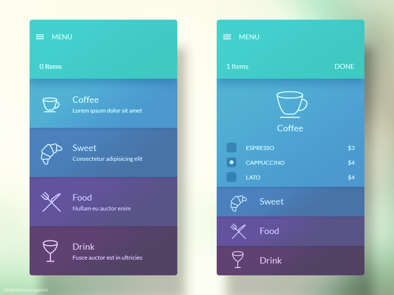 mobile app design analogous color scheme