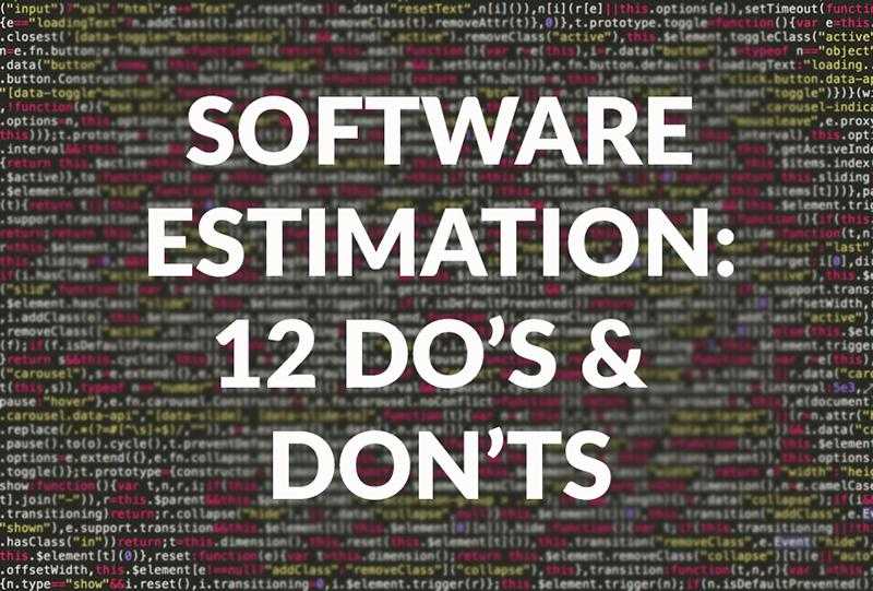 software estimation